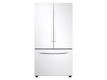 28 cu. ft. Large Capacity 3-Door French Door Refrigerator in White