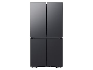 29 cu. ft. Smart BESPOKE 4-Door Flex™ Refrigerator with Customizable Panel Colors in Matte Black Steel