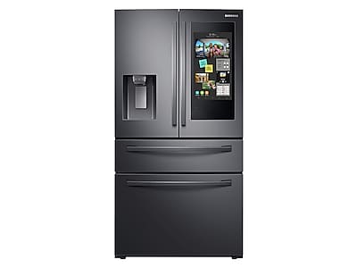 22 cu. ft. 4-Door French Door, Counter Depth Refrigerator with 21.5” Touch Screen Family Hub™ in Black Stainless Steel