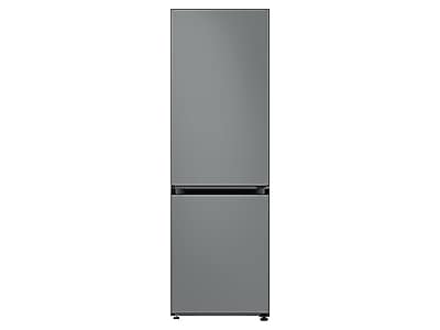 12.0 cu. ft. BESPOKE Bottom Freezer Refrigerator with Customizable Colors and Flexible Design in Grey Glass