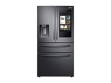 28 cu. ft. 4-Door French Door Refrigerator with 21.5” Touch Screen Family Hub™ in Black Stainless Steel