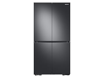 23 cu. ft. Smart Counter Depth 4-Door Flex™ Refrigerator with Beverage Center and Dual Ice Maker in Black Stainless Steel