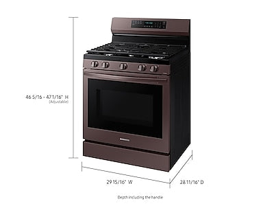 6.0 cu. ft. Smart Freestanding Gas Range with No-Preheat Air Fry, Convection+ & Stainless Cooktop in Tuscan Stainless Steel