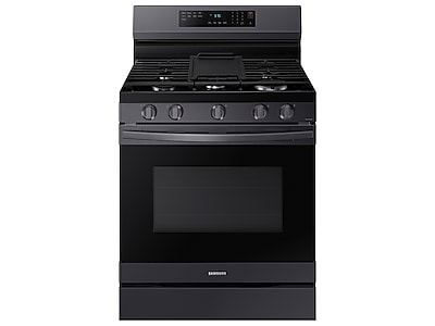 6.0 cu. ft. Smart Freestanding Gas Range with No-Preheat Air Fry & Convection in Black Stainless Steel